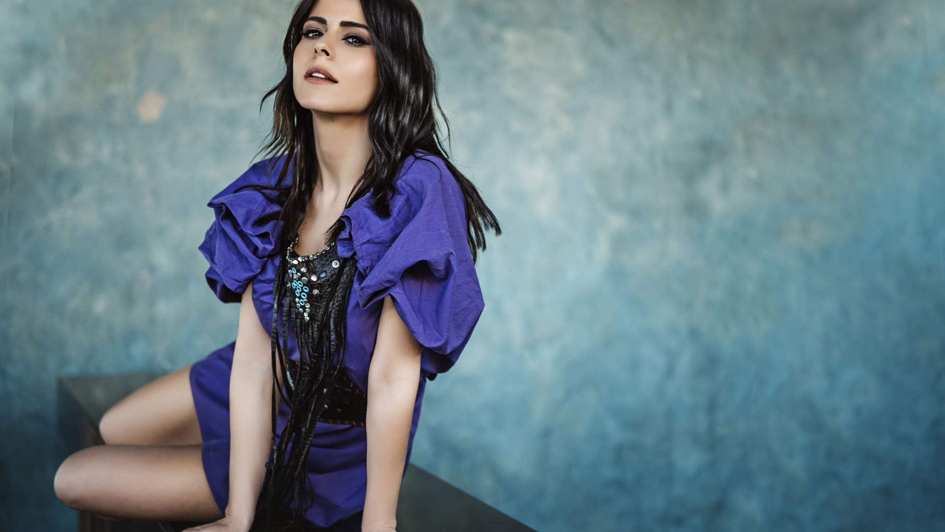 Azul, Modelo de Moda, Morado, Belleza, Hombro. Wallpaper in 1920x1080 Resolution