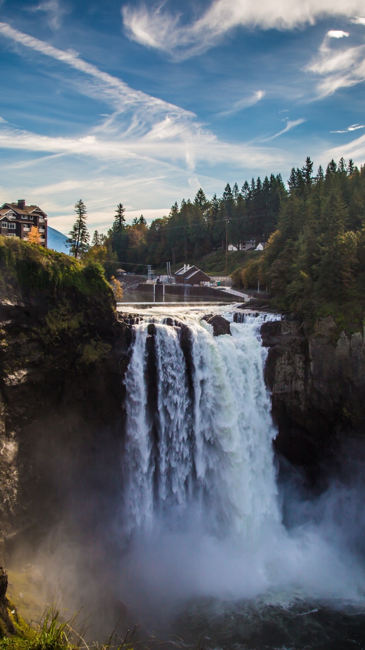 Snoqualmie, Cascada, Cuerpo de Agua, Naturaleza, Paisaje Natural. Wallpaper in 720x1280 Resolution