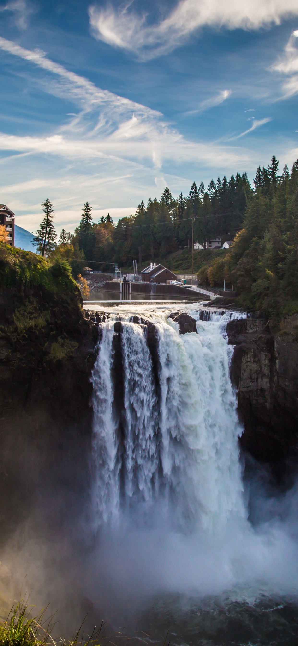 Snoqualmie Falls, Wasserfall, Gewässer, Natur, Naturlandschaft. Wallpaper in 1242x2688 Resolution