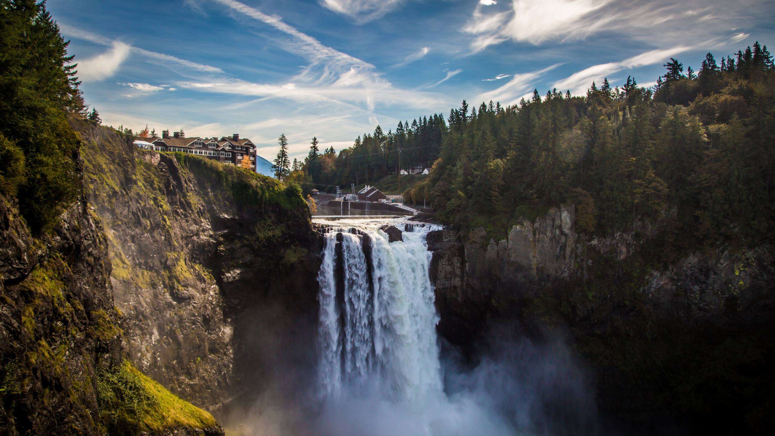 Snoqualmie Falls, Waterfall, Body of Water, Nature, Natural Landscape. Wallpaper in 2560x1440 Resolution