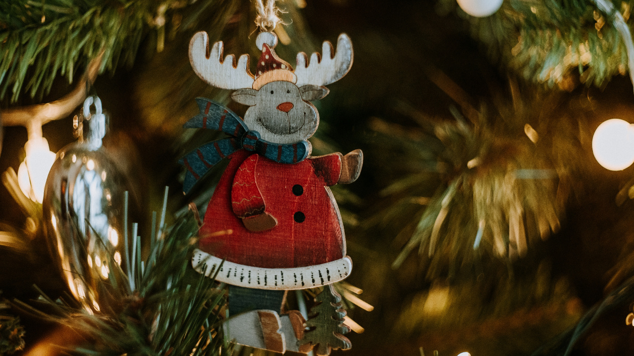 Le Jour De Noël, Arbre de Noël, Ornement de Noël, Décoration de Noël, Ornement. Wallpaper in 1280x720 Resolution