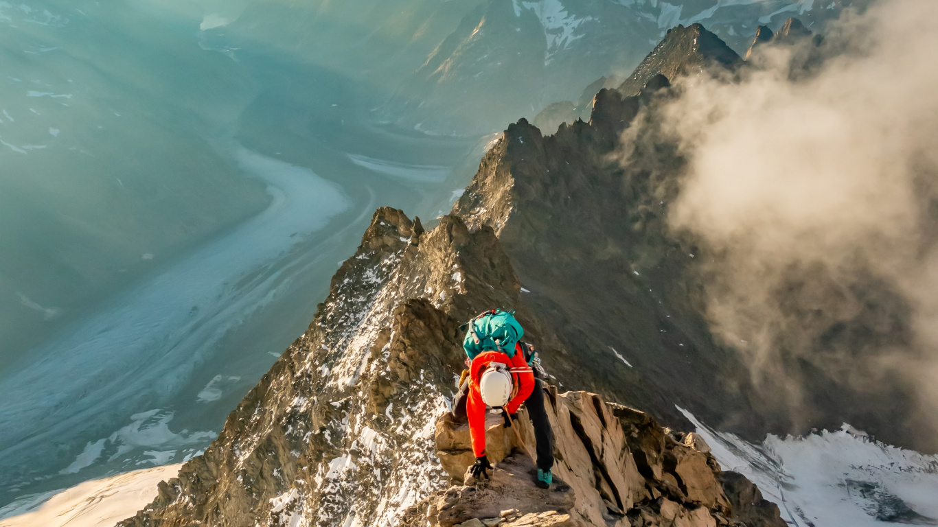 冒险, 徒步旅行, 富士山, 旅行, 首脑会议 壁纸 1366x768 允许