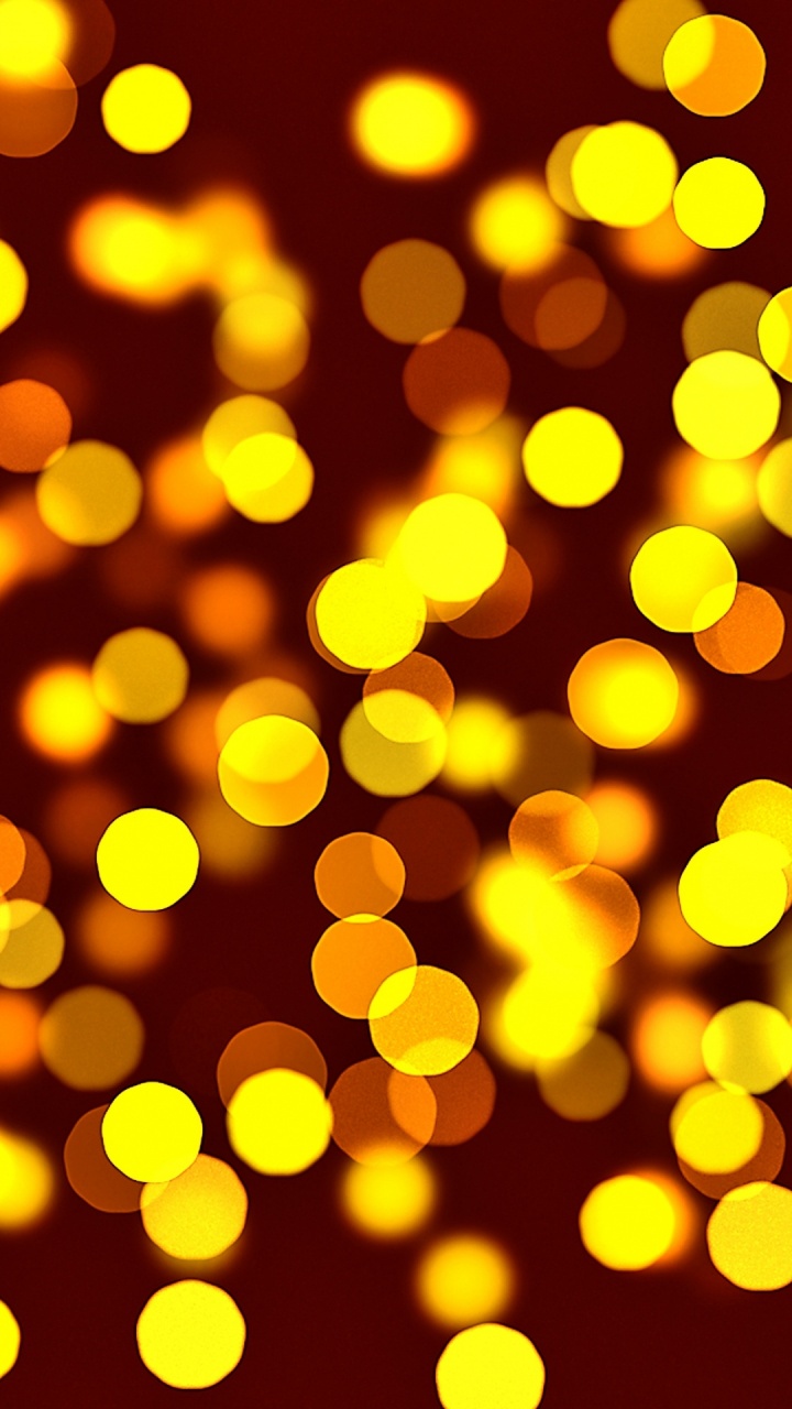 Luces Bokeh Amarillas y Blancas. Wallpaper in 720x1280 Resolution