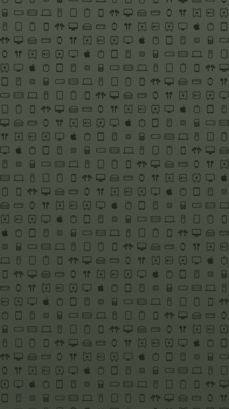 Apple, Brown, Gris, Symétrie, Métal. Wallpaper in 750x1334 Resolution