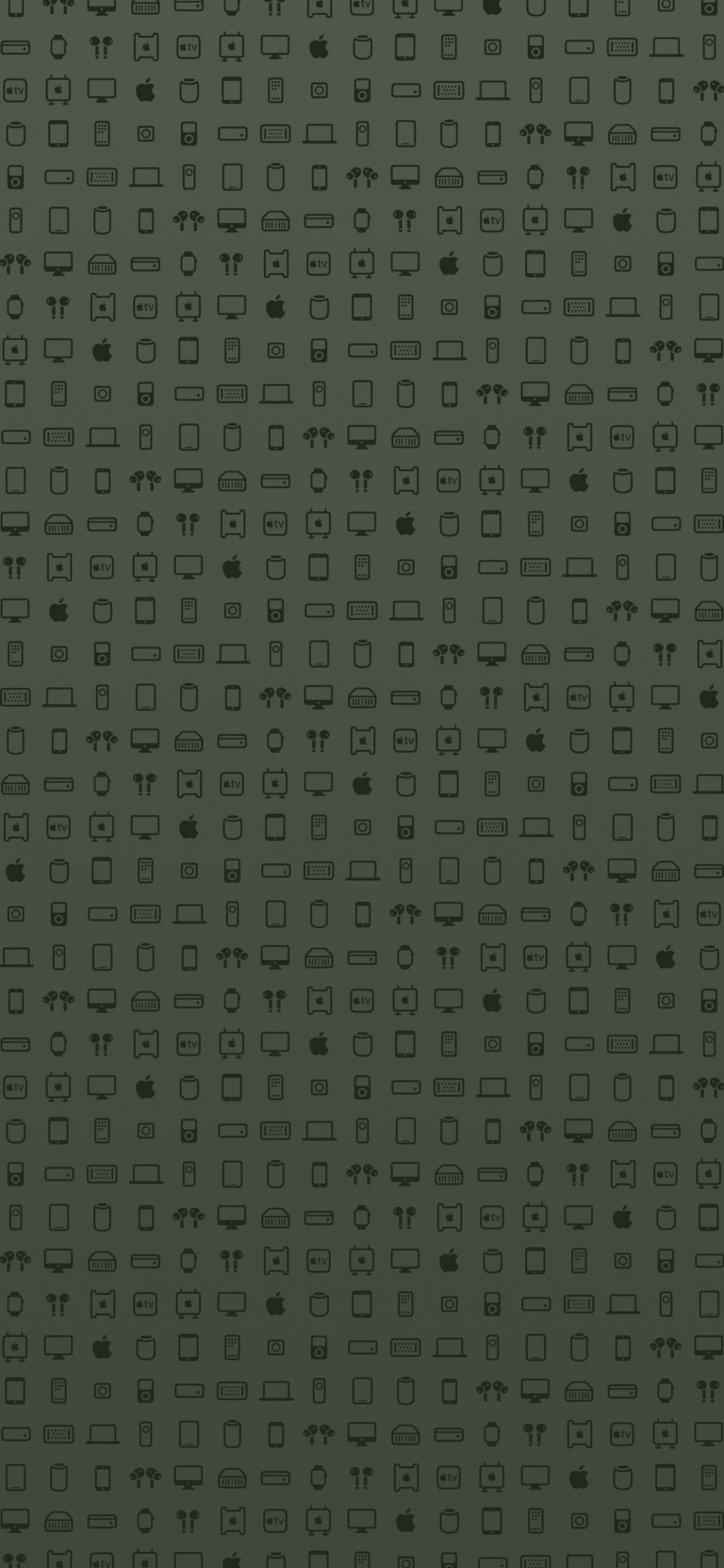 Muster, Äpfeln, Brown, Symmetrie, Metall. Wallpaper in 1125x2436 Resolution