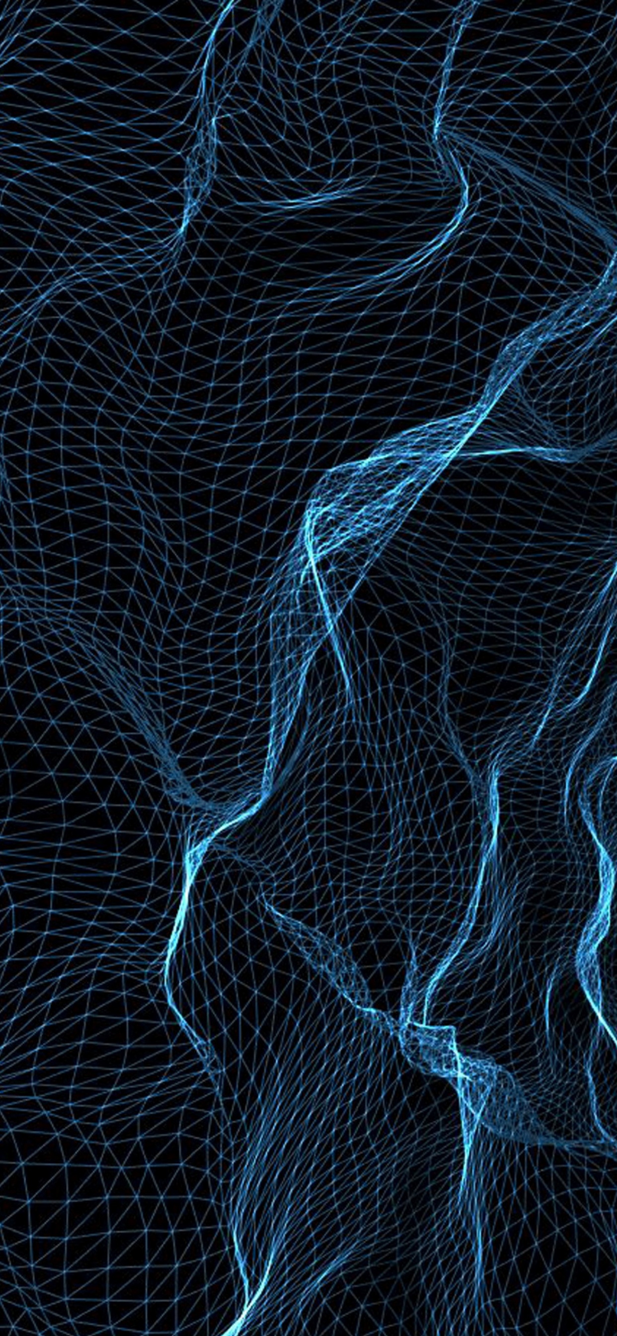 Blue and White Abstract Painting. Wallpaper in 1242x2688 Resolution