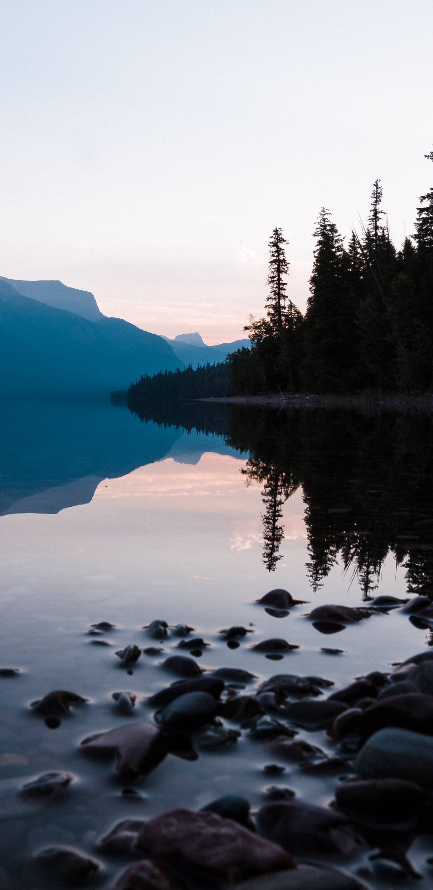 反射, 荒野, 性质, 翡翠湖, 湖Peho 壁纸 1440x2960 允许