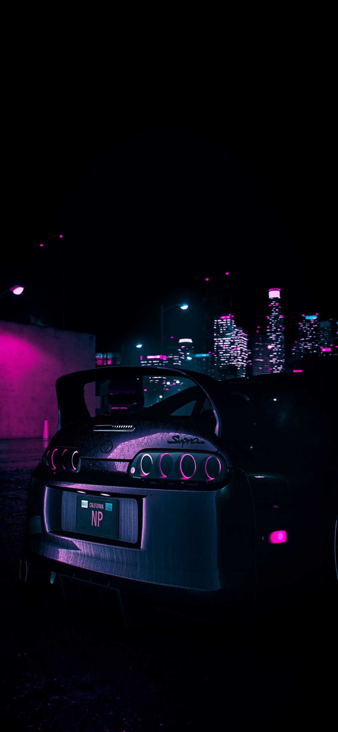 Toyota Supra, Toyota, Voiture Tuning, la Dérive, L'éclairage Automobile. Wallpaper in 1125x2436 Resolution