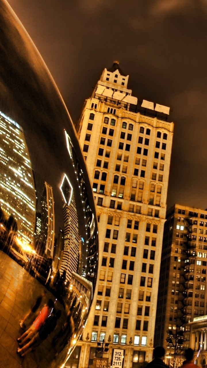 High Rise Building During Night Time. Wallpaper in 720x1280 Resolution