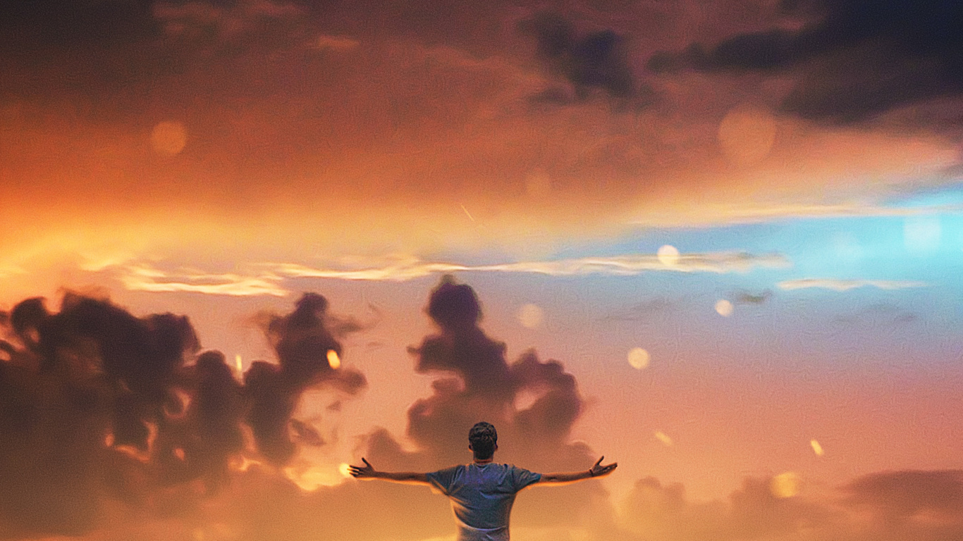 Cloud, Atmosphere, World, People in Nature, Afterglow. Wallpaper in 1366x768 Resolution