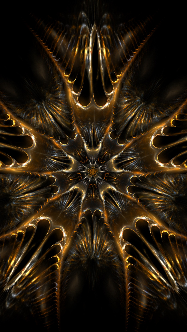 Gelbe Und Schwarze Leuchte. Wallpaper in 750x1334 Resolution