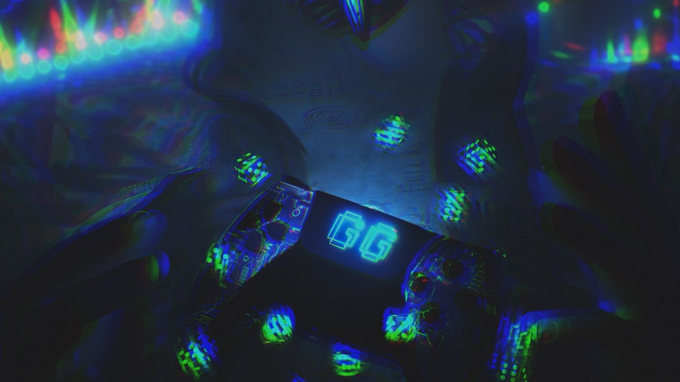 Mascarilla, Máscara de Neón, Luz, Entretenimiento, El Efecto Visual de la Iluminación. Wallpaper in 1366x768 Resolution