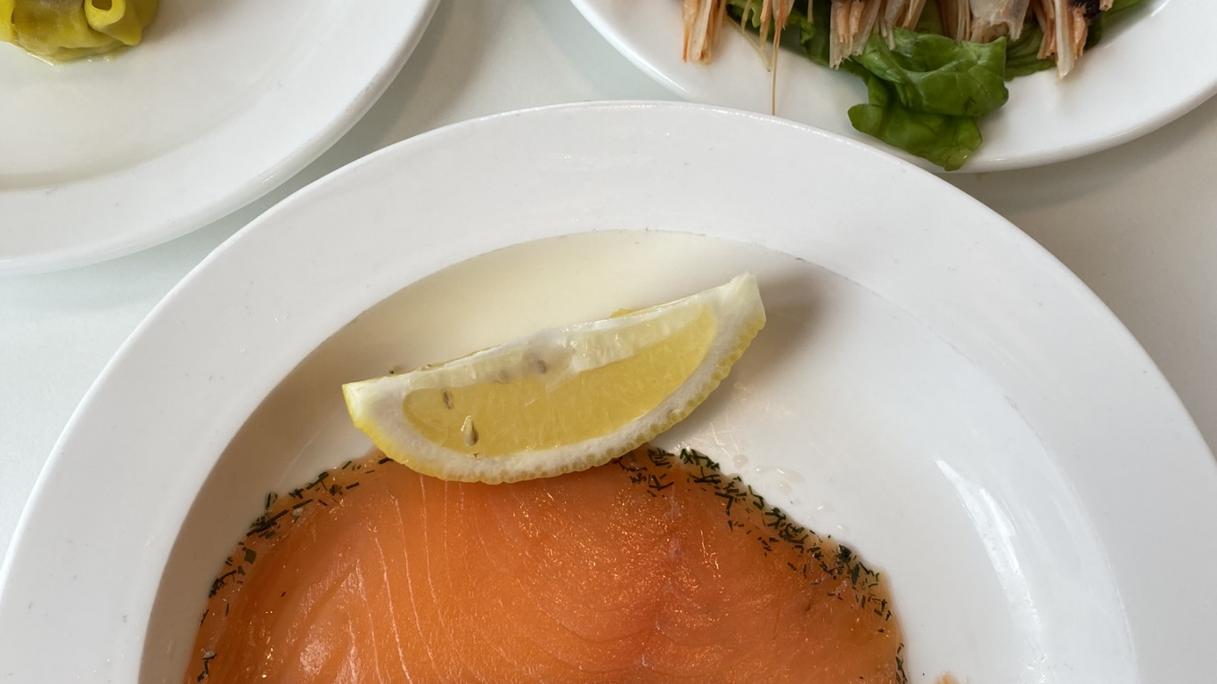 Plato, Salmón Ahumado, Marisco, Alimento, Ingrediente. Wallpaper in 1366x768 Resolution