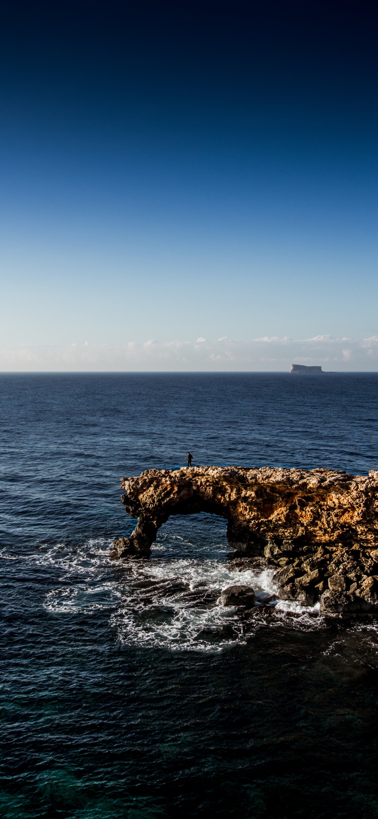 Mar, Costa, Playa, Orilla, Acantilado. Wallpaper in 1242x2688 Resolution