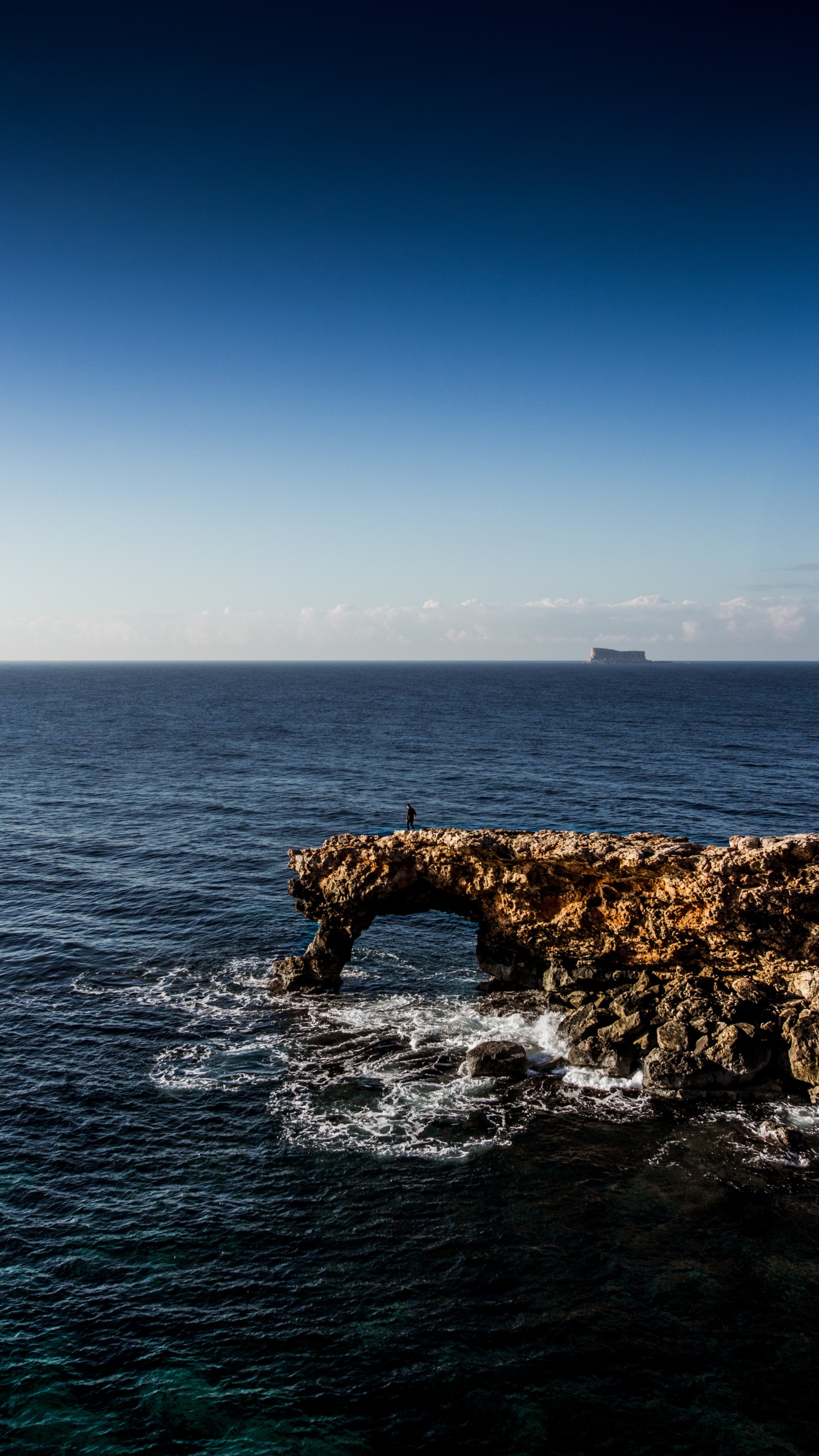 Mar, Costa, Playa, Orilla, Acantilado. Wallpaper in 1440x2560 Resolution