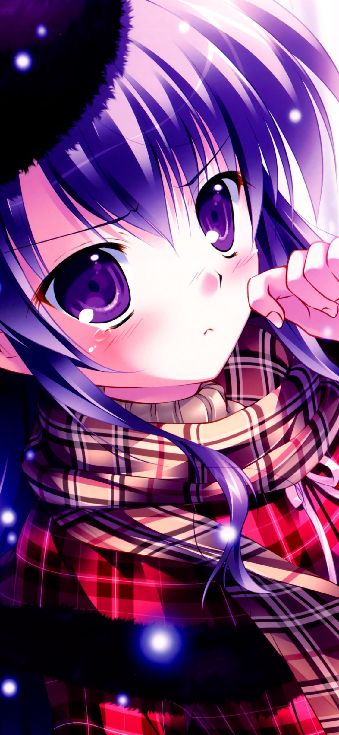 Nightcore, Caricatura, Anime, el Pelo Largo, Hime Corte. Wallpaper in 1125x2436 Resolution