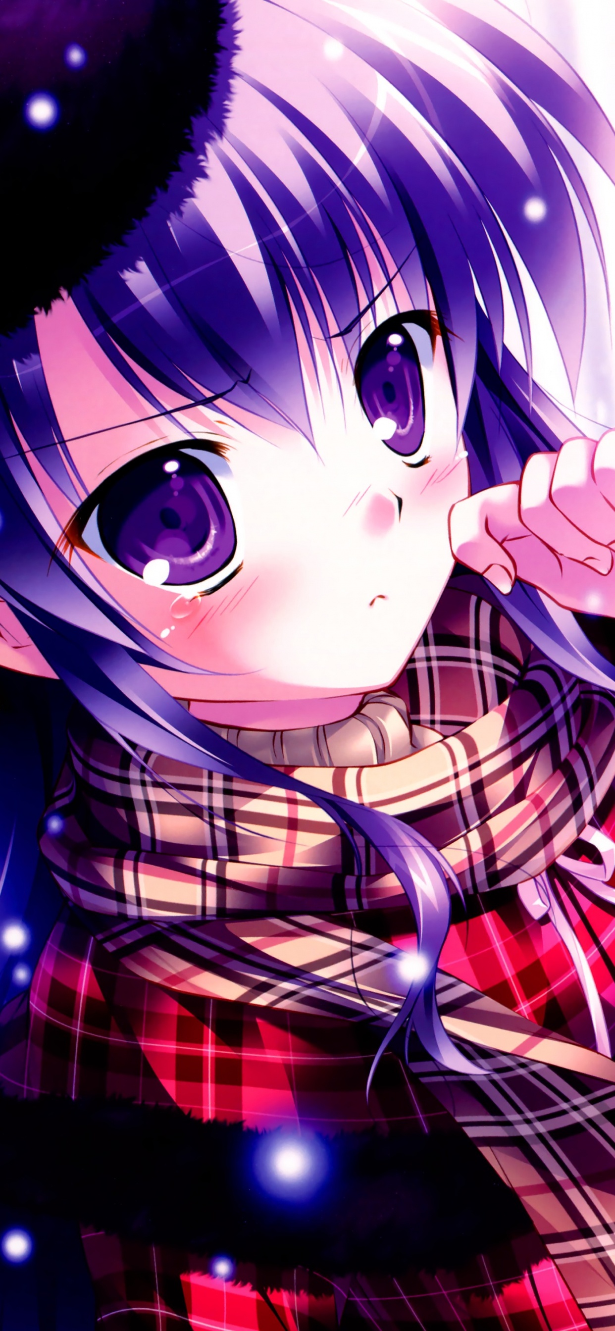 Nightcore, Cartoon, Anime, Long Hair, Hime Cut. Wallpaper in 1242x2688 Resolution