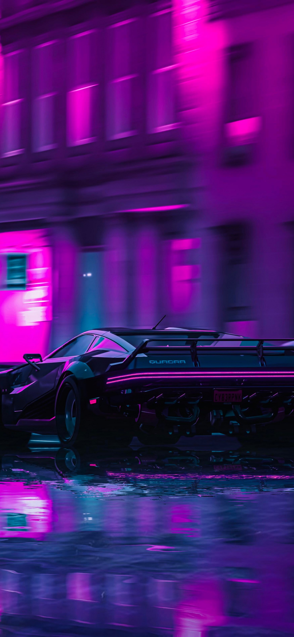 Lumière, Roue, Pneu, L'éclairage Automobile, Purple. Wallpaper in 1242x2688 Resolution