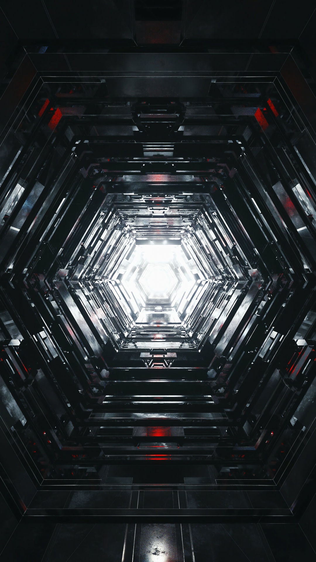 Abstrakte Schwarz-Weiß-Malerei. Wallpaper in 1080x1920 Resolution