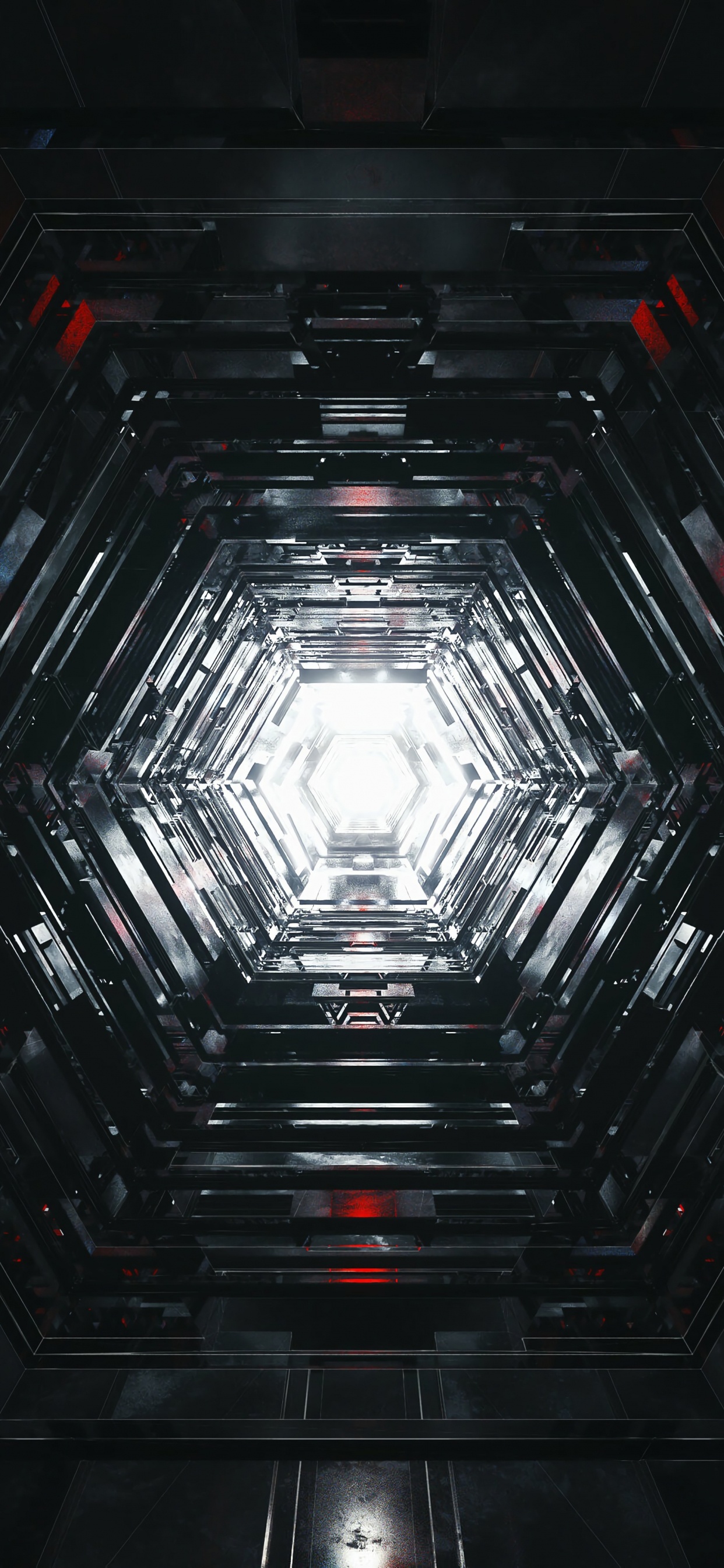 Abstrakte Schwarz-Weiß-Malerei. Wallpaper in 1242x2688 Resolution