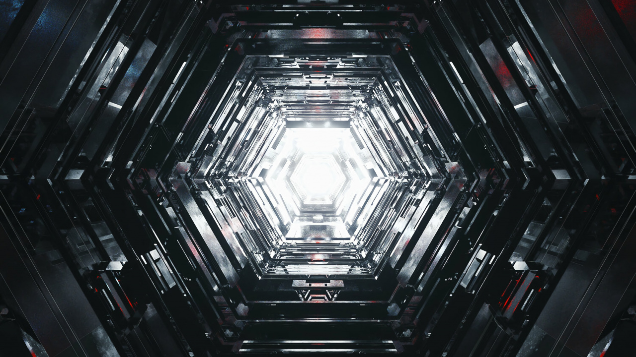 Abstrakte Schwarz-Weiß-Malerei. Wallpaper in 1280x720 Resolution