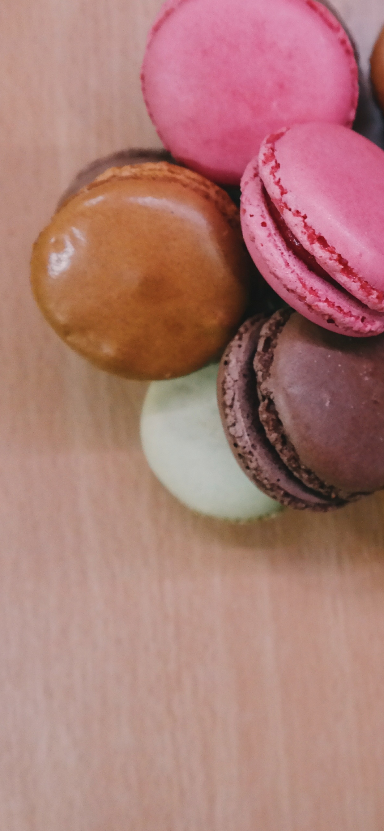 Pink and Brown Round Fruits. Wallpaper in 1242x2688 Resolution