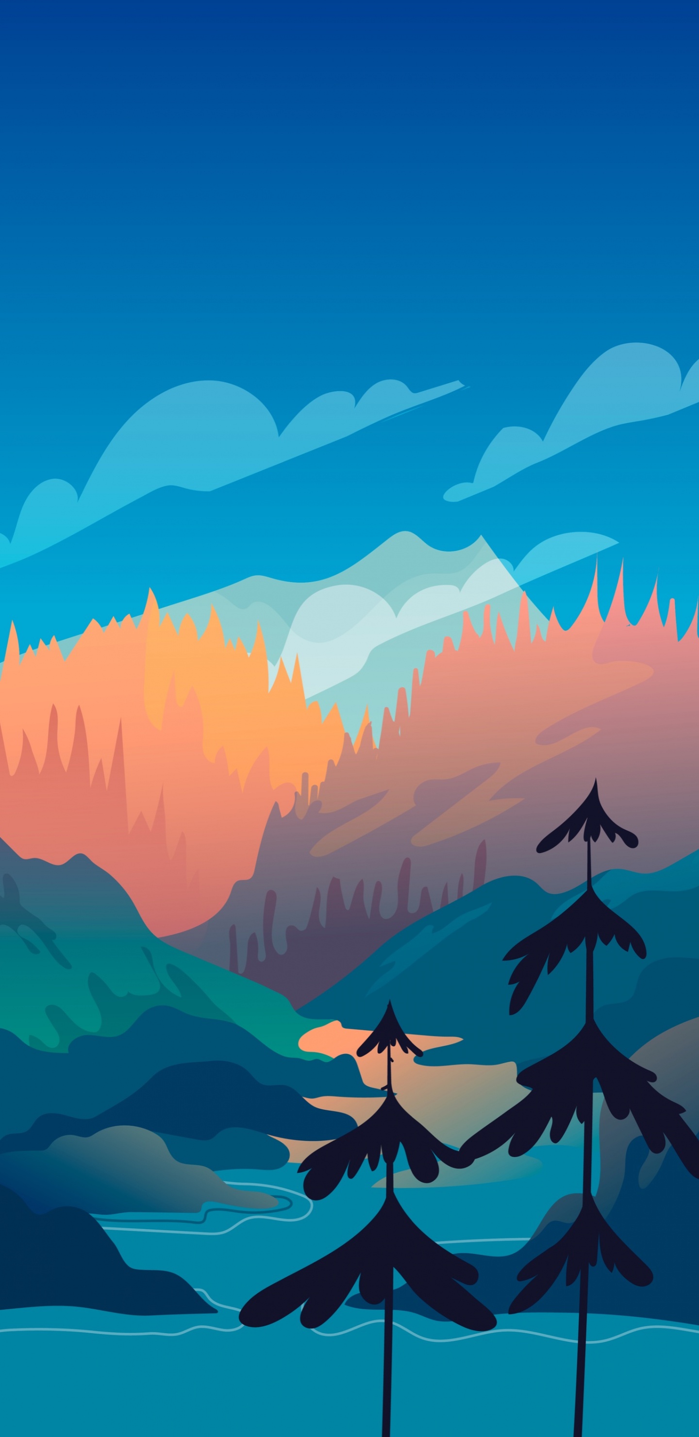 气氛, 生态区, Azure, 自然景观, 人体内的水 壁纸 1440x2960 允许