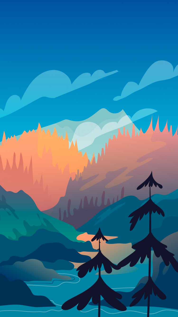 气氛, 生态区, Azure, 自然景观, 人体内的水 壁纸 750x1334 允许