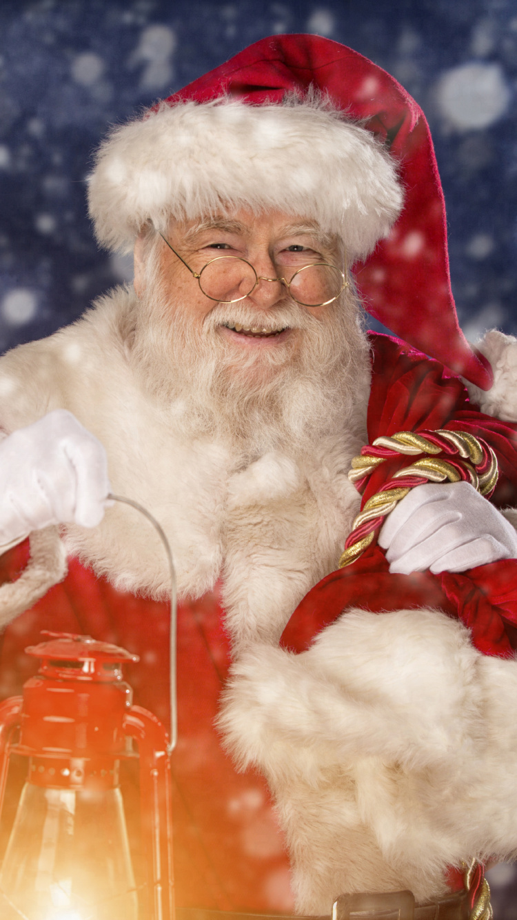 Santa Claus, Christmas Day, Christmas, Fun, Ded Moroz. Wallpaper in 750x1334 Resolution