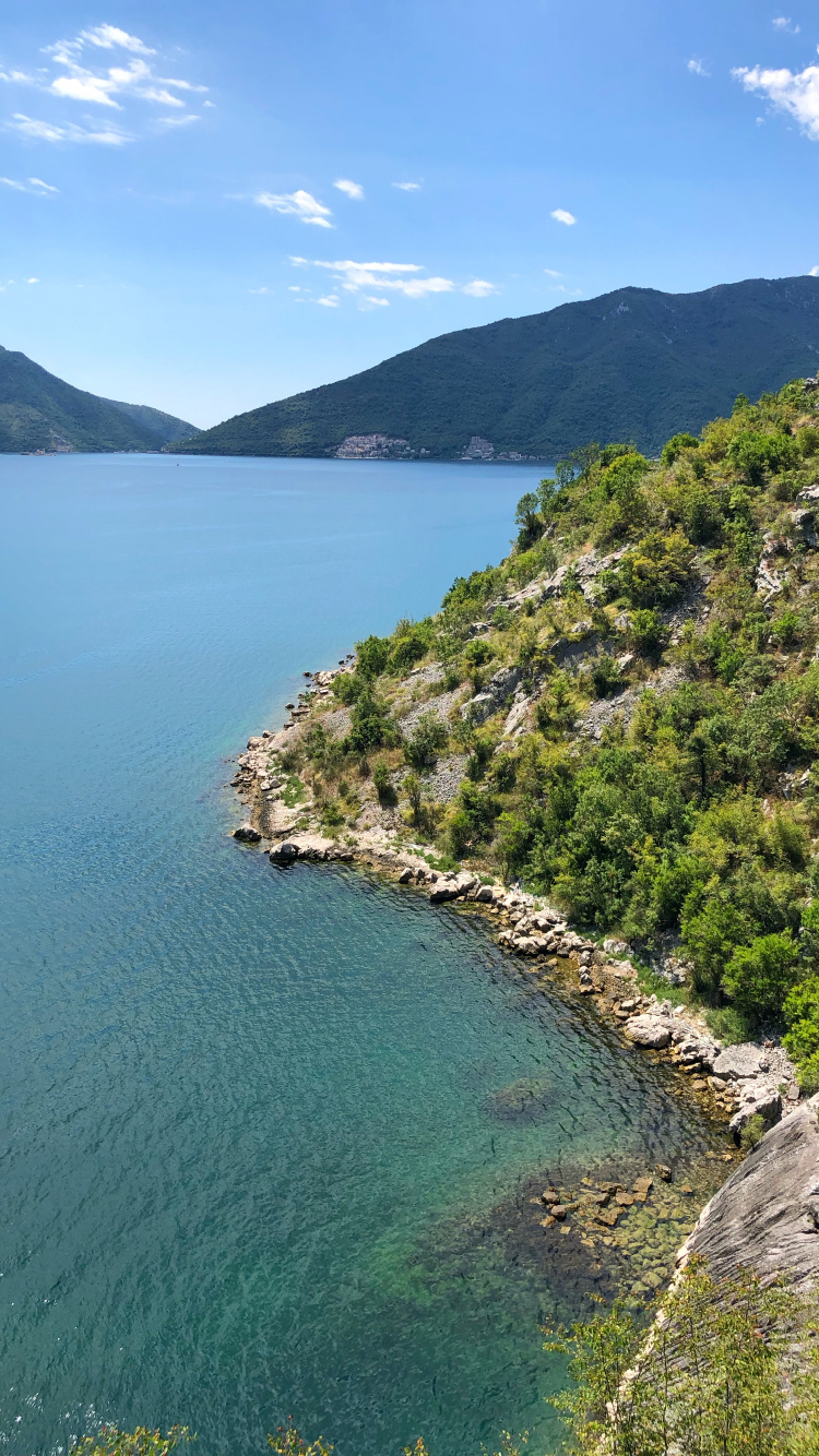 Body of Water, Nature, Mountainous Landforms, Natural Landscape, Water Resources. Wallpaper in 750x1334 Resolution