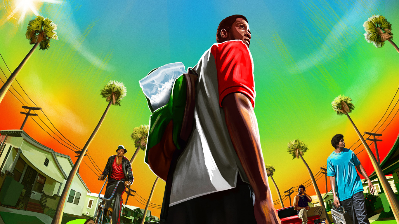 Man in Red and White Hoodie Standing Near Green Tree Under Blue Sky During Daytime. Wallpaper in 1366x768 Resolution