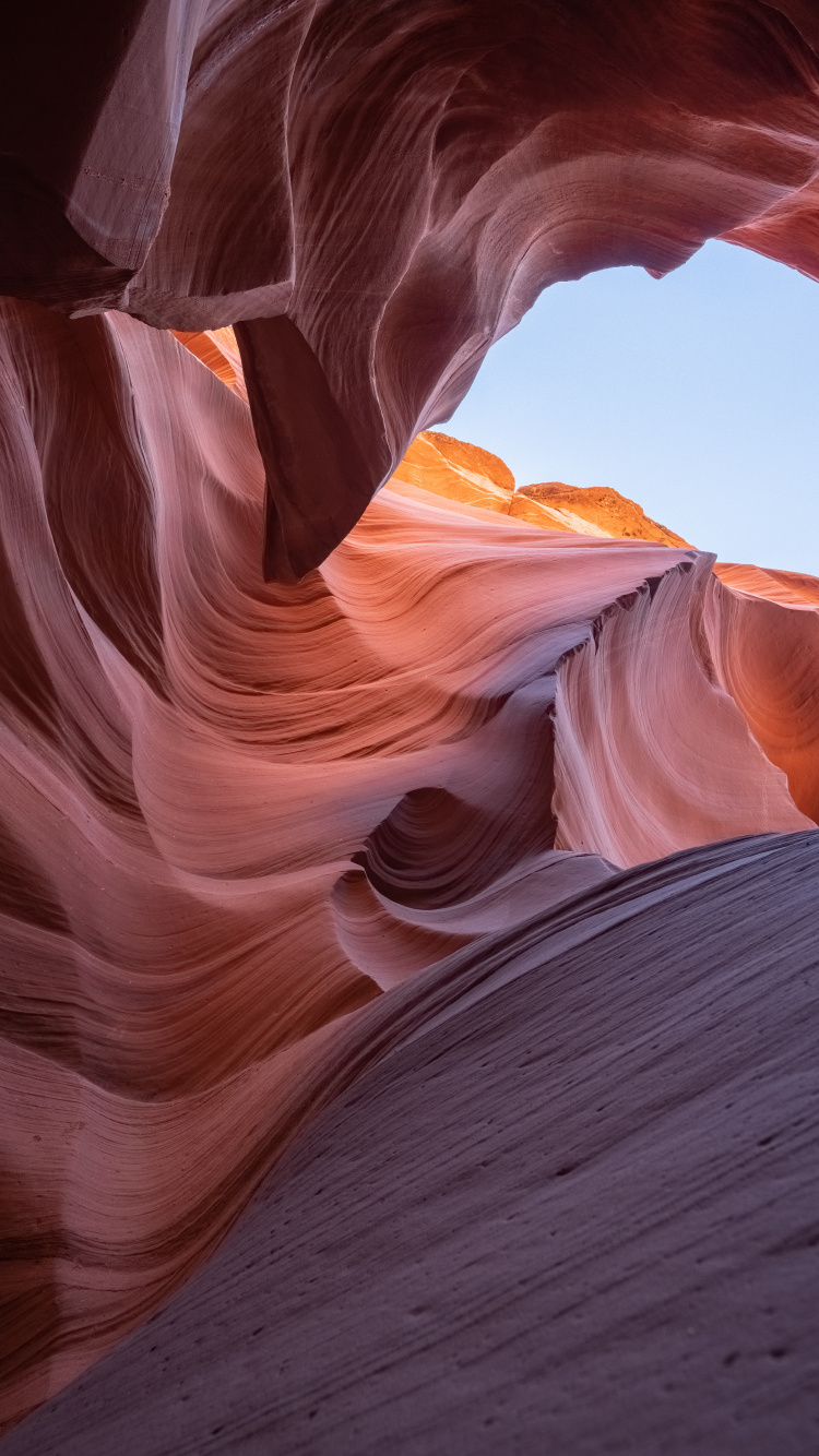 Antelope Canyon, Canyon, Orange, Red, Formation. Wallpaper in 750x1334 Resolution