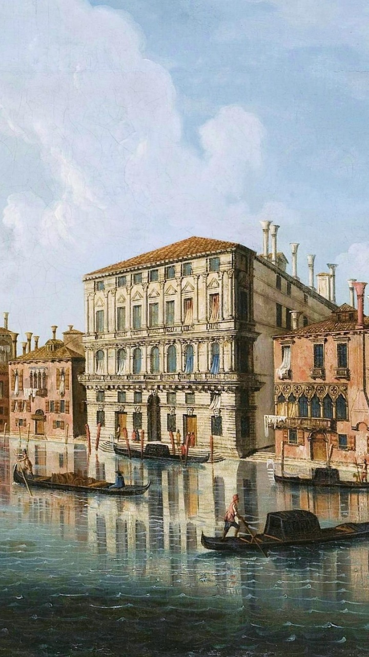 Venice, Cityscape, Painting, Landscape Painting, Art. Wallpaper in 720x1280 Resolution