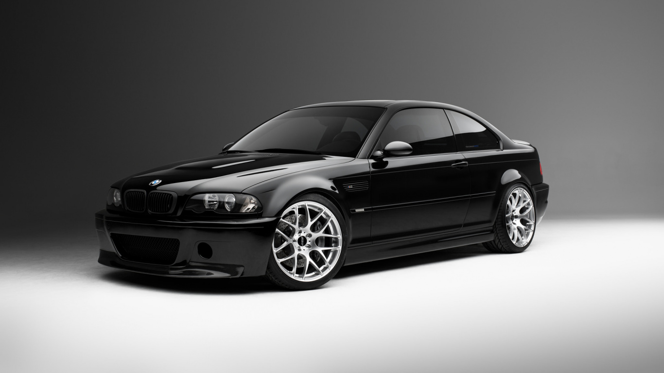 Foto en Escala de Grises de Bmw m 3 Coupe. Wallpaper in 1366x768 Resolution