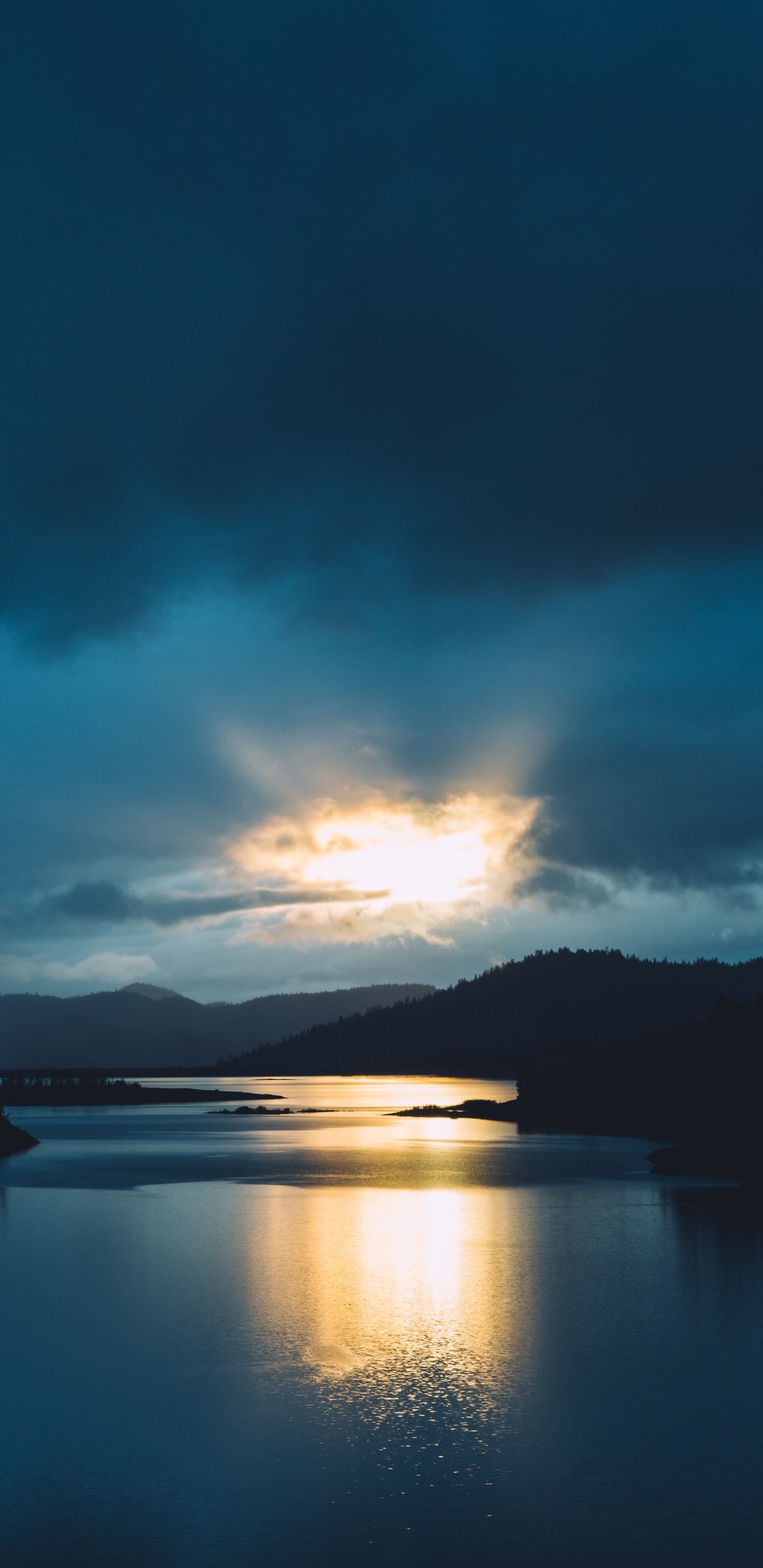 Dawn, Reflection, Dusk, Lake, Nature. Wallpaper in 1440x2960 Resolution