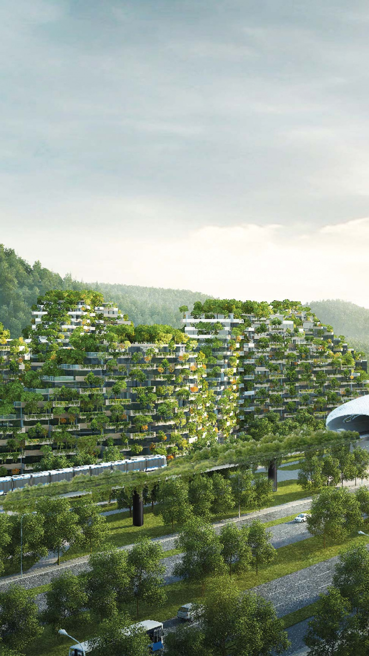 城市, 高地, 山站, 安装的风景, 建筑 壁纸 750x1334 允许