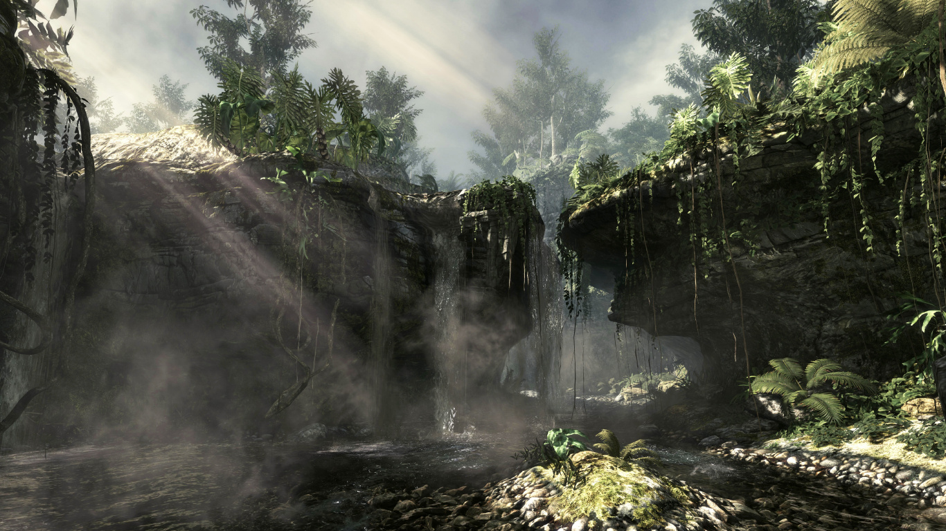 Call of Duty Ghosts, Call of Duty Black Ops Ii, Activision, Infinity Ward, Vegetation. Wallpaper in 1366x768 Resolution