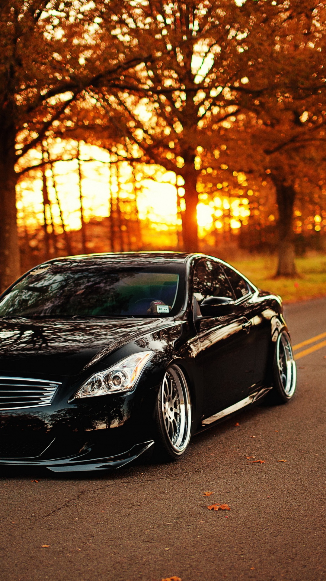 Black Mercedes Benz Coupe on Road During Daytime. Wallpaper in 1080x1920 Resolution