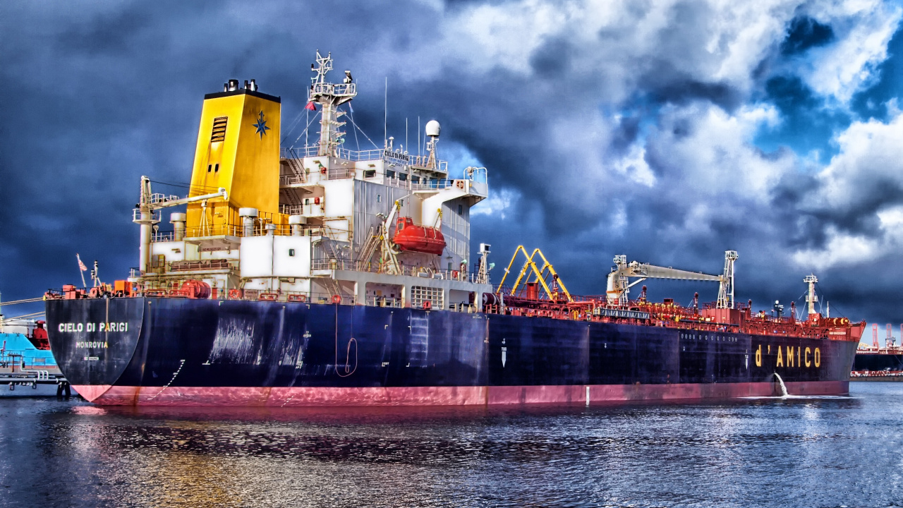 Ship, Freight Transport, Cargo Ship, Cargo, Watercraft. Wallpaper in 1280x720 Resolution