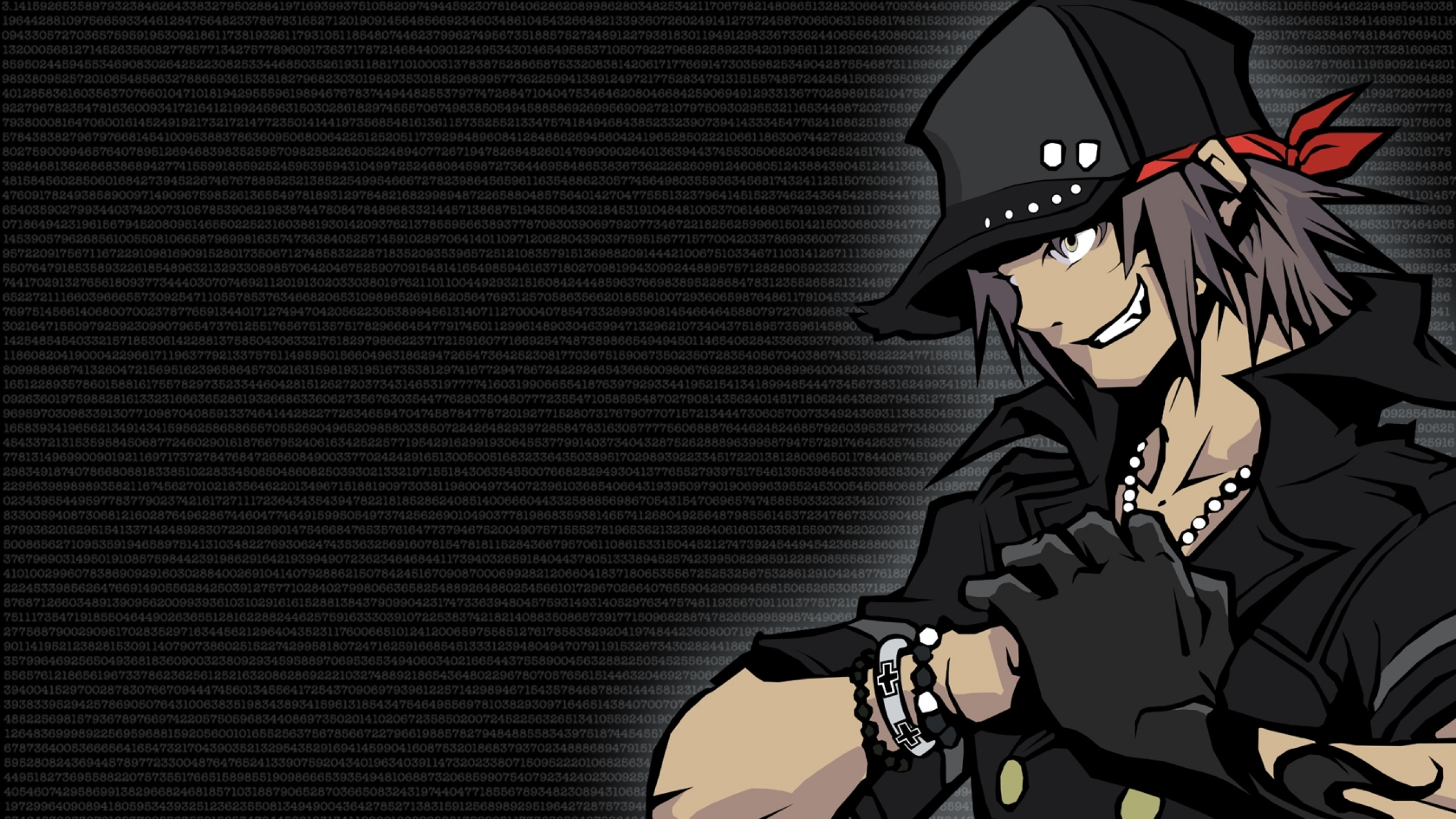 Hombre en Traje Negro Personaje de Anime. Wallpaper in 2560x1440 Resolution