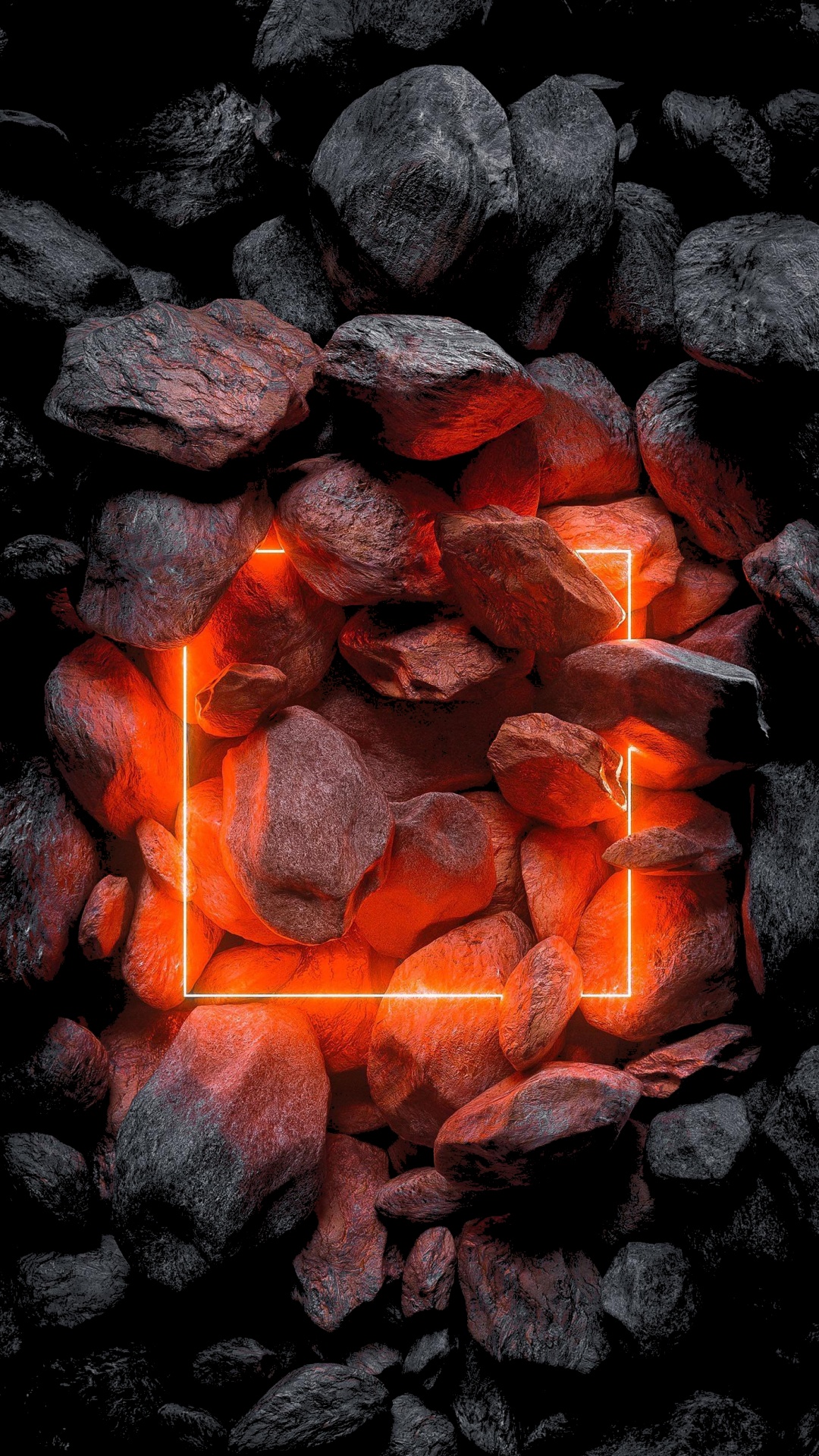 IOS, Apple, Orange, Chaleur, Feu. Wallpaper in 1080x1920 Resolution