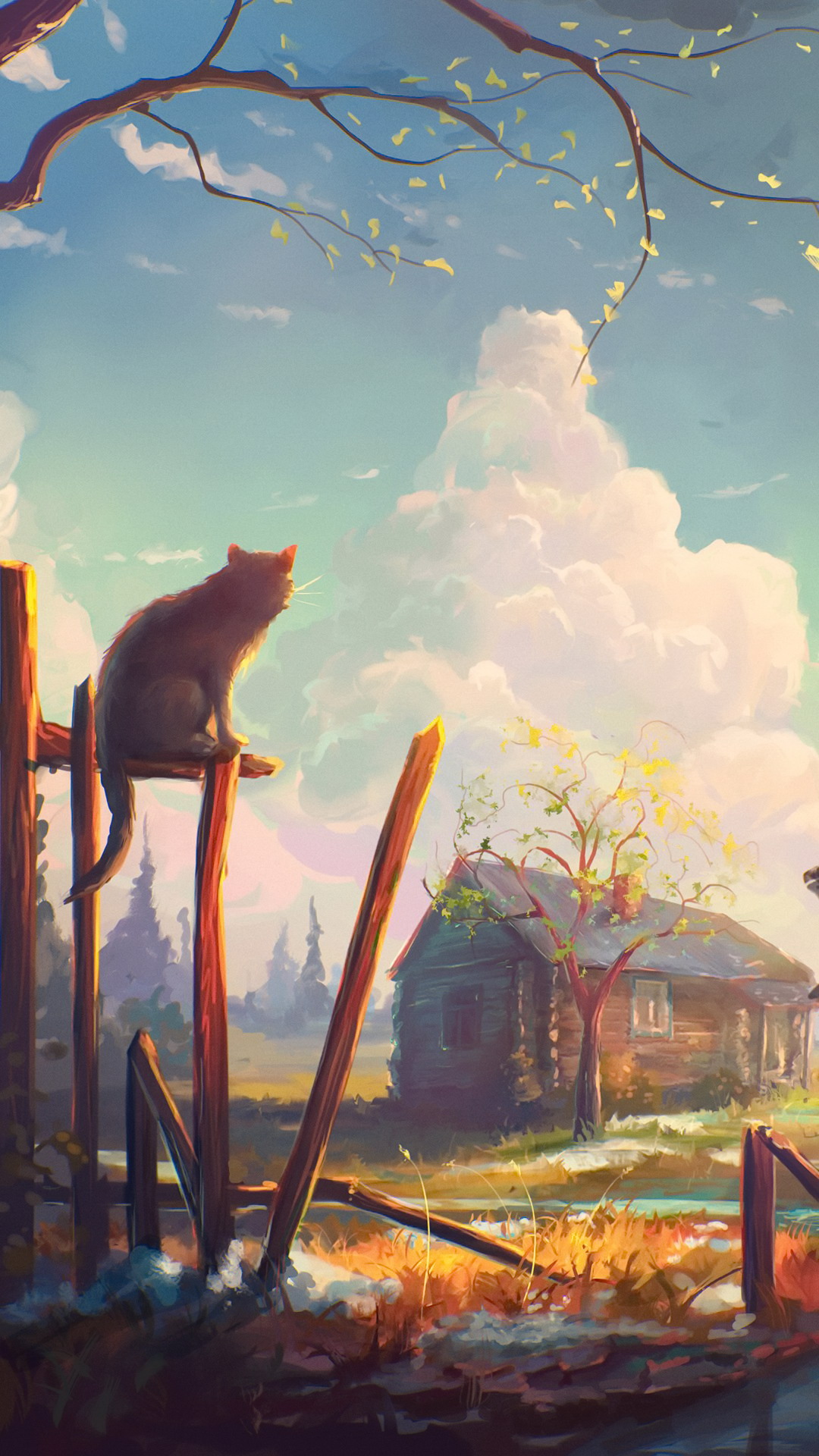 Arte, Cartel, Ambiente, Naturaleza, Sucursal. Wallpaper in 1080x1920 Resolution