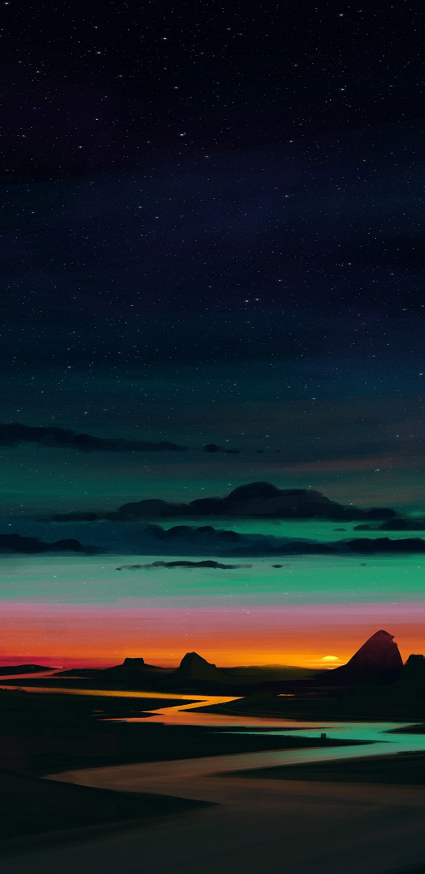 Digitale Kunst, Kunst, Malerei, Kunstwerk, Gegenwartskunst. Wallpaper in 1440x2960 Resolution