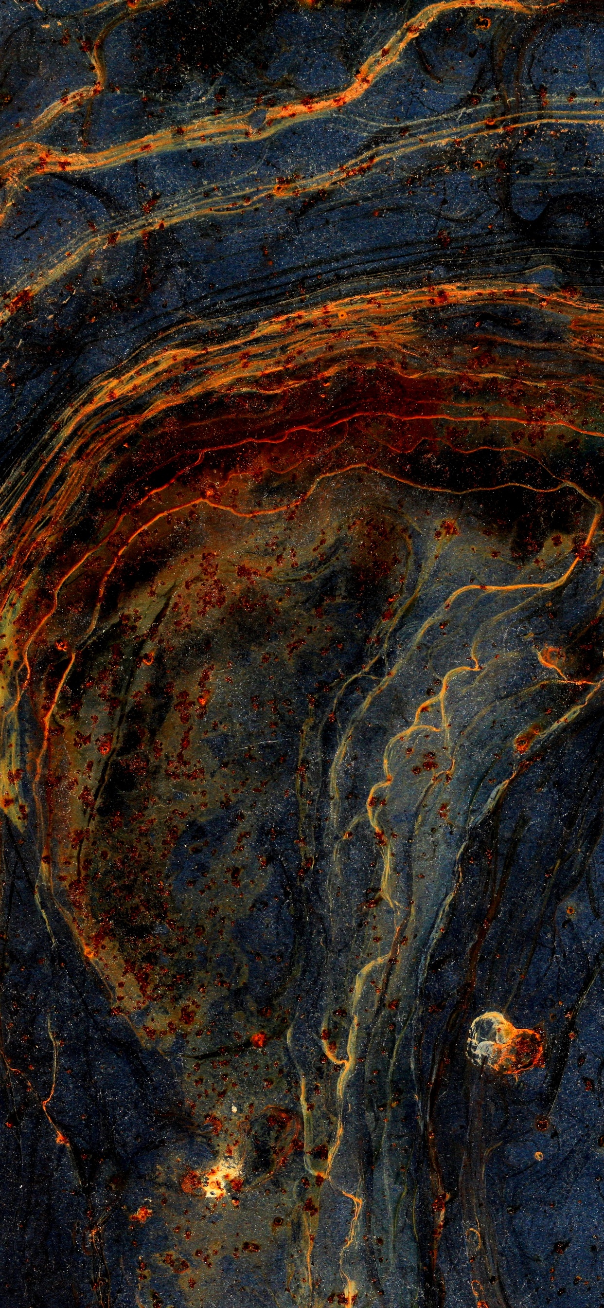 Peinture Abstraite Brune et Noire. Wallpaper in 1242x2688 Resolution