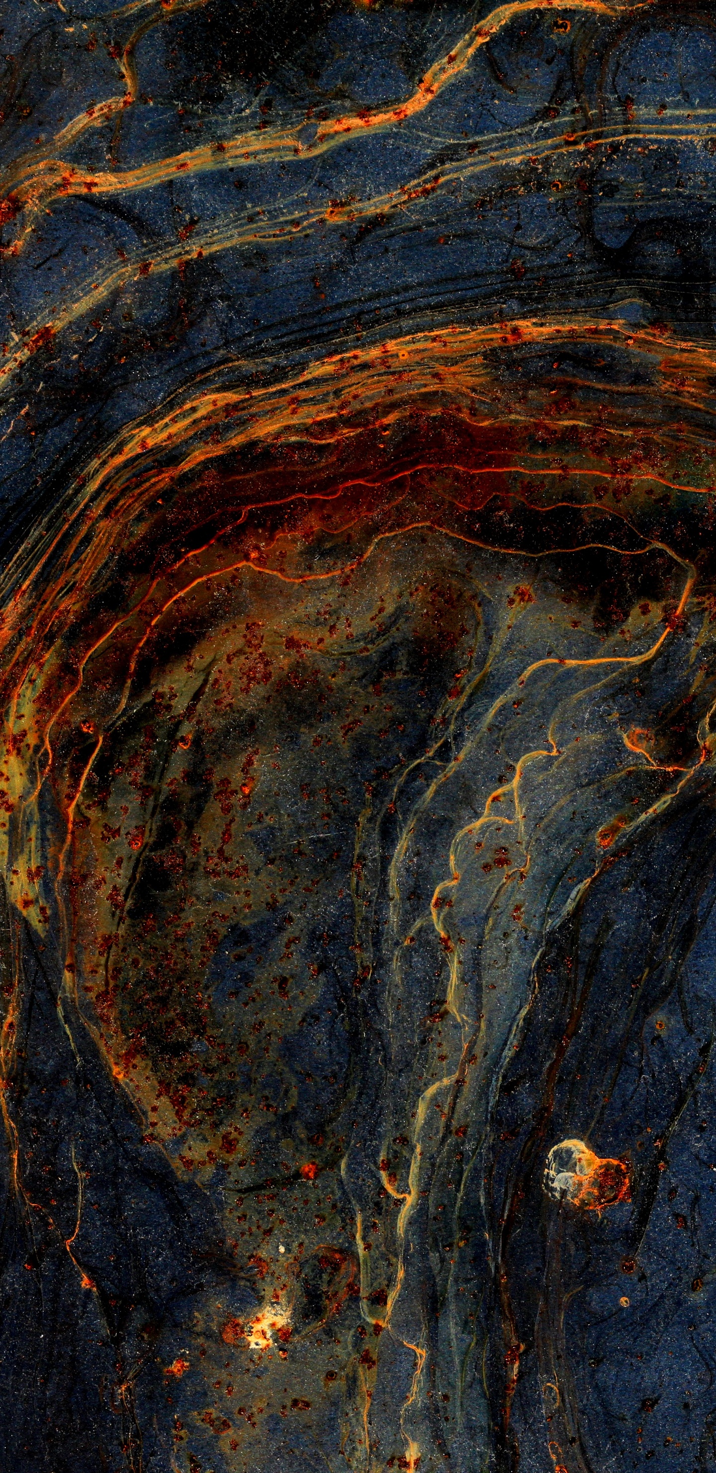 Braune Und Schwarze Abstrakte Malerei. Wallpaper in 1440x2960 Resolution