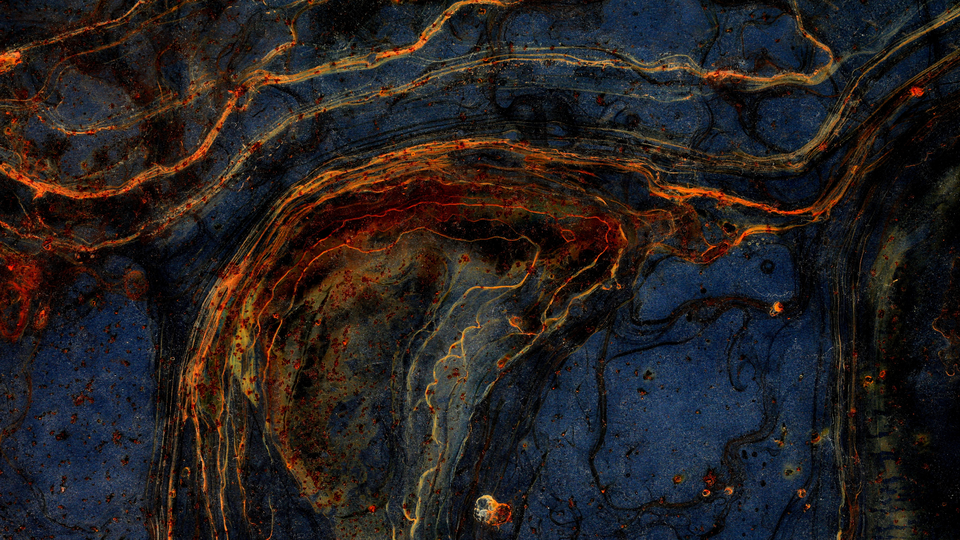 Braune Und Schwarze Abstrakte Malerei. Wallpaper in 3840x2160 Resolution