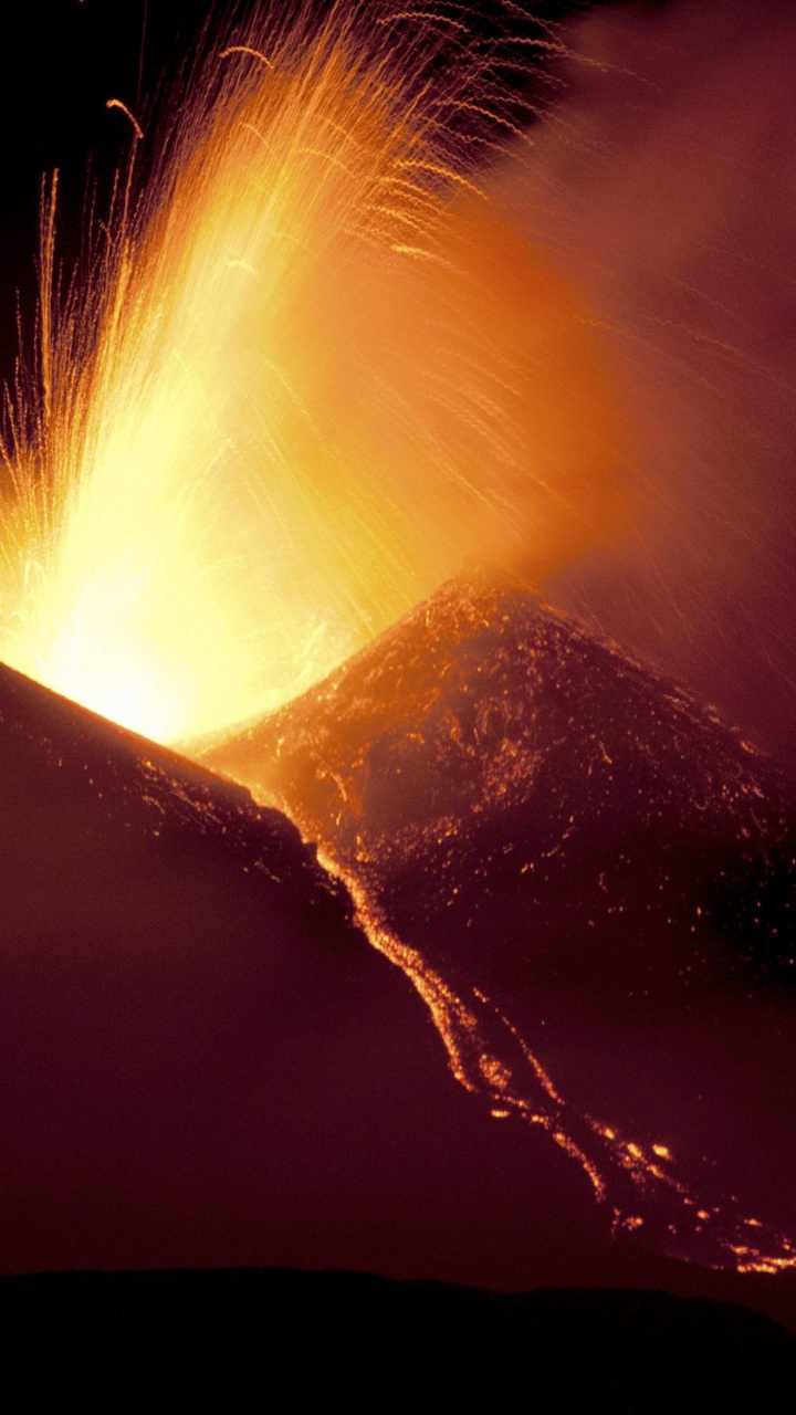 类型的火山爆发, 山火山, 熔岩, 屏蔽火山, 岩浆 壁纸 720x1280 允许