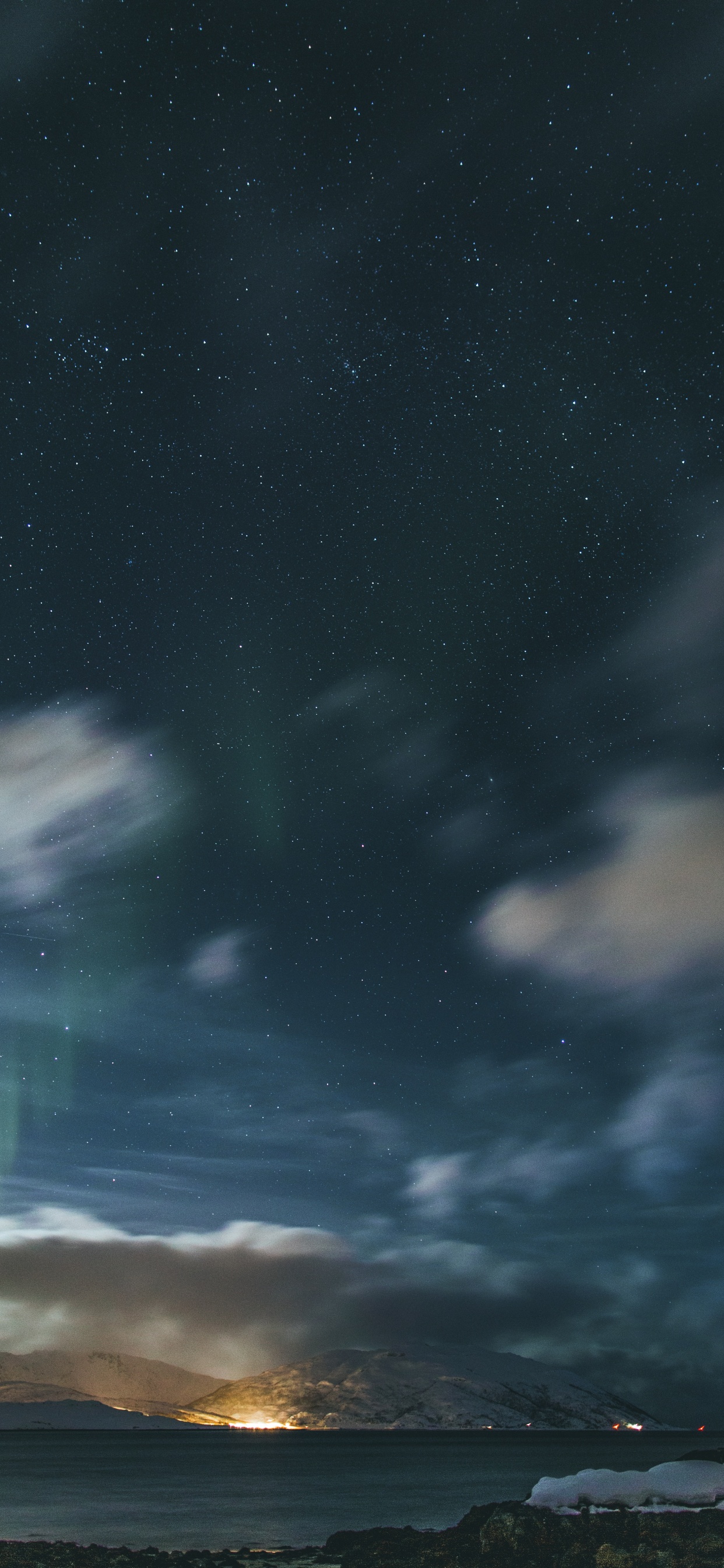 Ambiente, Mar, Calma, Aurora, Estrella. Wallpaper in 1242x2688 Resolution