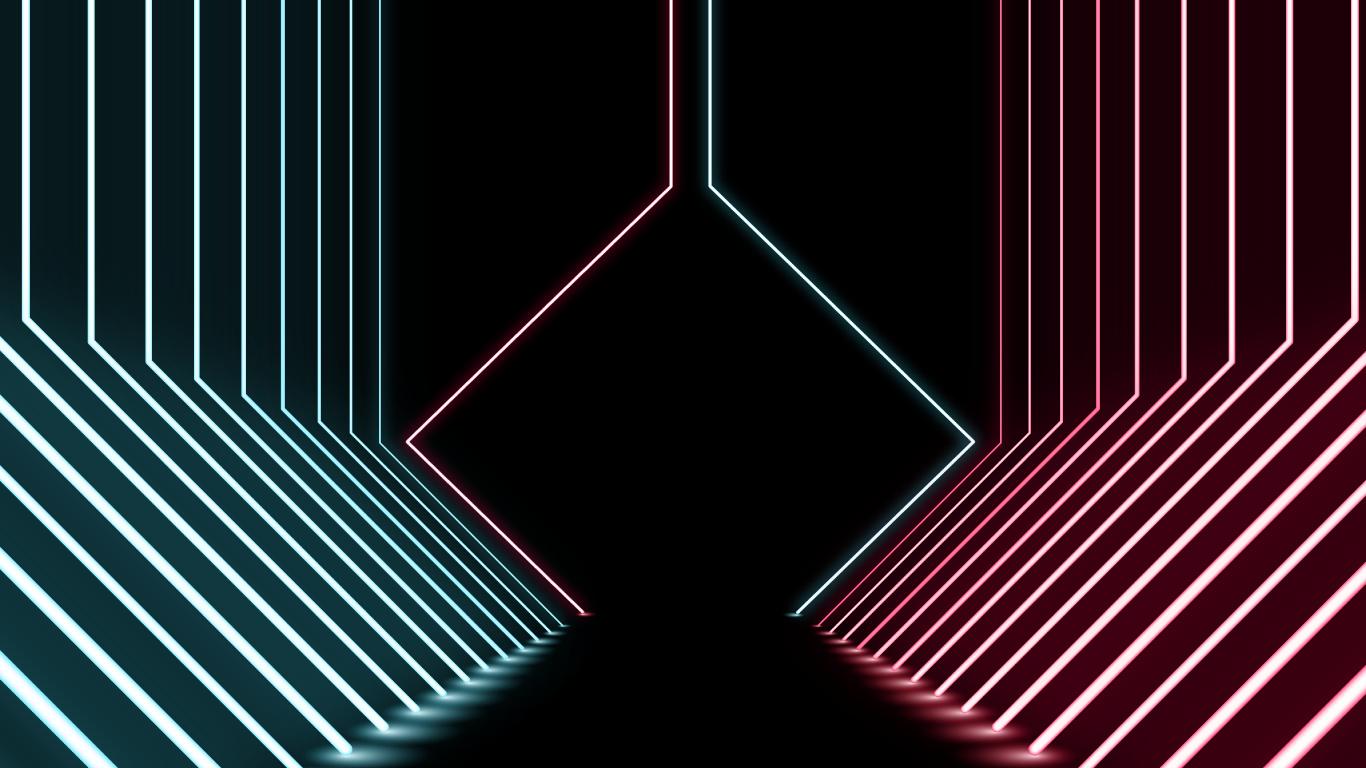 Light, Vector Graphics, Stage, Pinkyx, Art. Wallpaper in 1366x768 Resolution