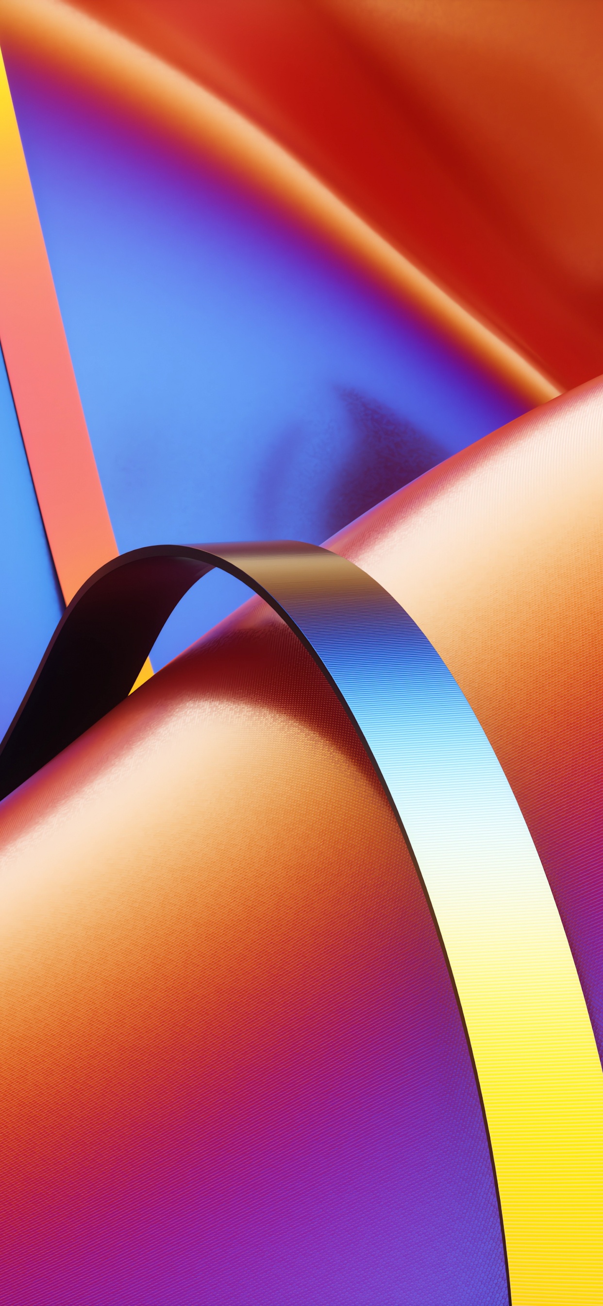 Orange, Colorfulness, Azure, Art, Material Property. Wallpaper in 1242x2688 Resolution